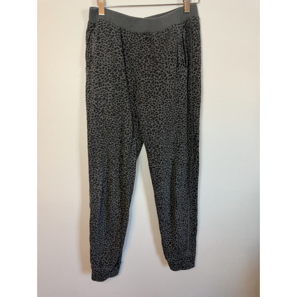 ATM Leopard Grey Black Joggers Women's Sz S